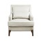 MADISON PARK SIGNATURE Collin Arm Chair with Cream and Dark Brown MPS100-0303